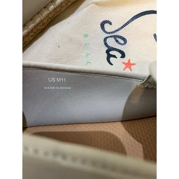 Sea Star Beachwear Mens Size 11 Mariner Slip On Water Shoes Creme Espadrille NWT - Picture 7 of 8